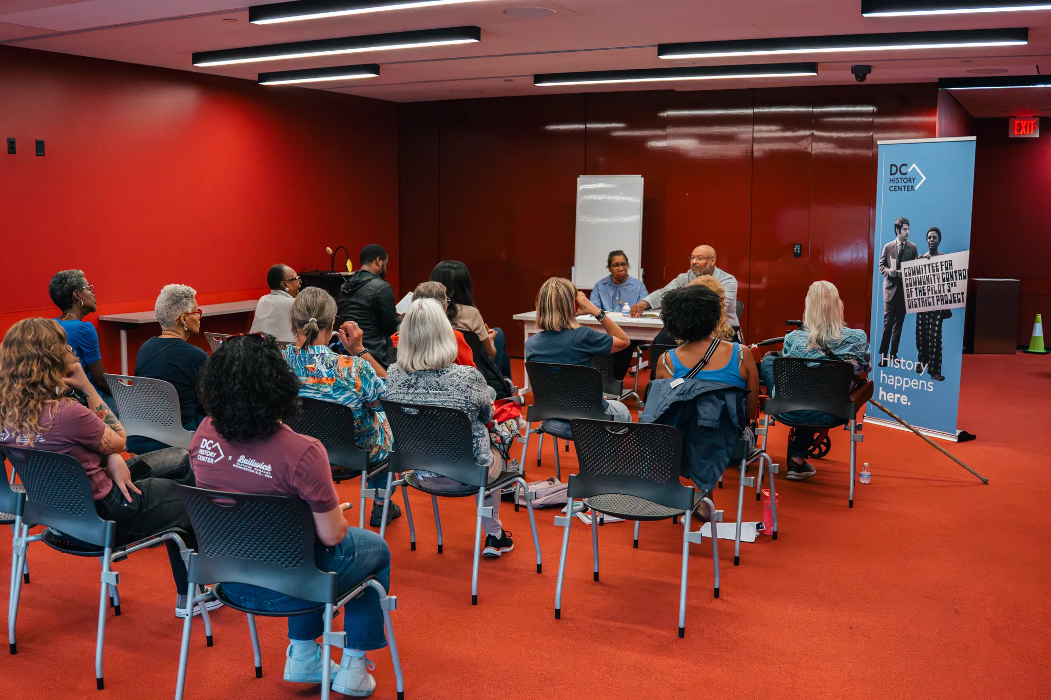 program attendees at Francis A. Gregory Library