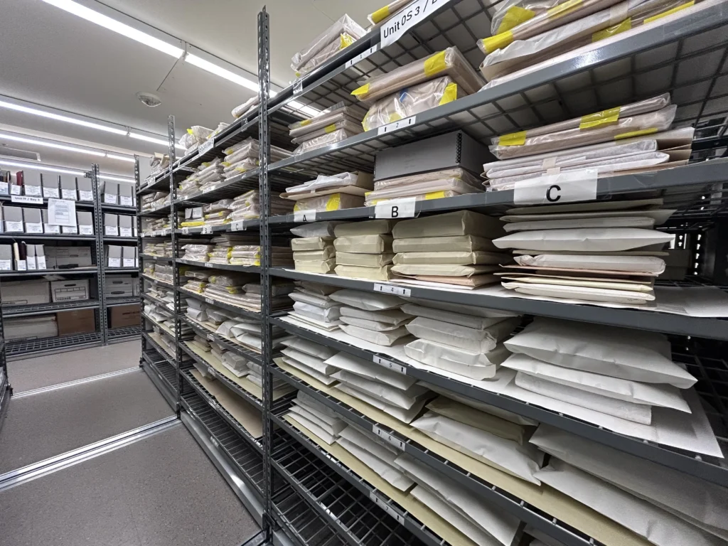 Delicate books in storage