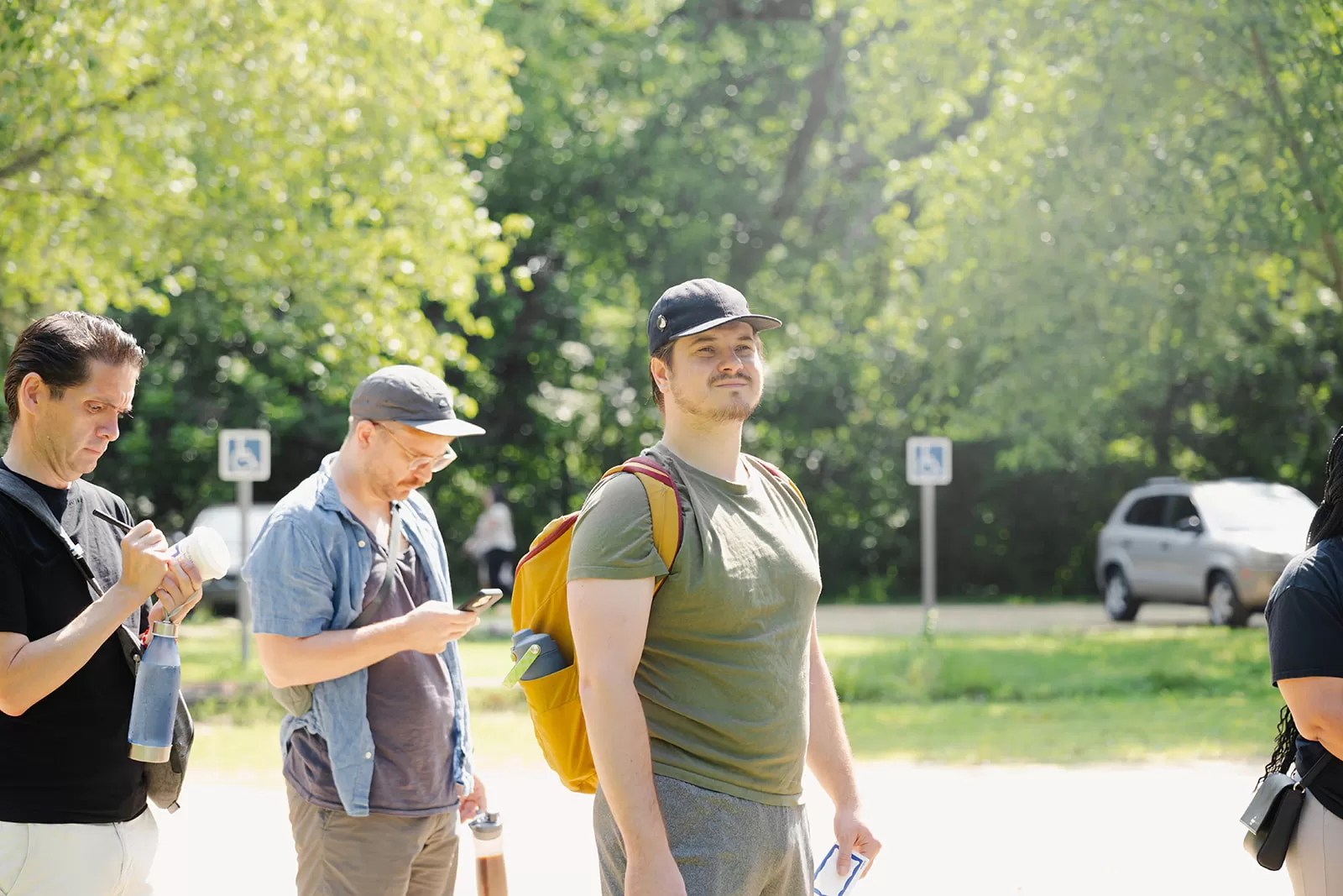 Teachers arrive at Piscataway Park for their day-long field trip.